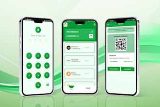 develop a decentralized trust wallet for web and mobile