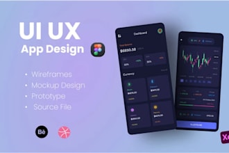 create a modern UI UX redesign mobile app