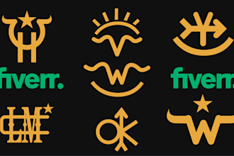 do high quality western cattle brand lettermark wordmark and lettering logo
