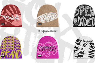 create streetwear designs for beanies
