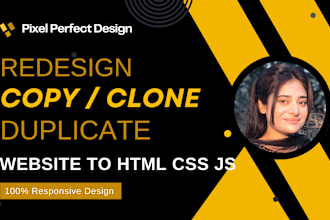 copy clone website using html css javascript