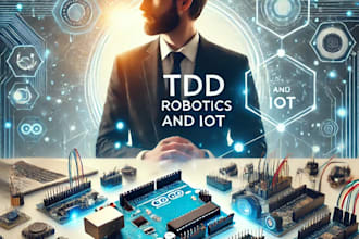 do arduino programming iot project and robot programming