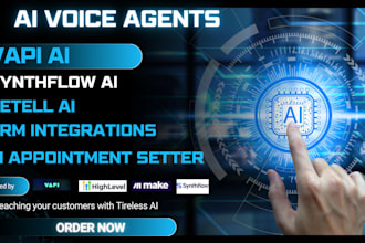 build ai voice agents, cold calling bots, vapi synthflow retell ai, ghl make com