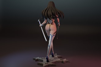 blender for nsfw model,stylized nsf model,2d to 3d model,cloth3d rig,scupt3d ue4