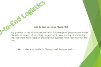 manage your amazon shipping with end to end logistics