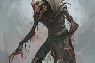 do fantasy horror character and monster art