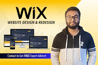 build wix ecommerce website, redesign wix website and wix studio website