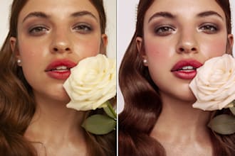 do retouching portrait photos and photo editing in photoshop