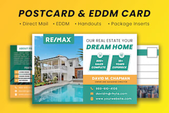 design urgent postcard, eddm postcard, direct mail