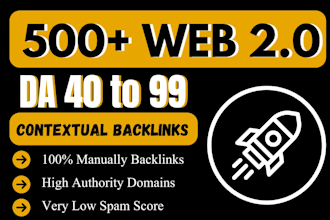 do manual high authority contextual web 2 0 dofollow backlinks for SEO boost