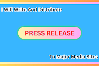 write and distribute your press release to major media sites