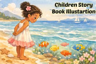 illustrate children story book illustration and children book illustration