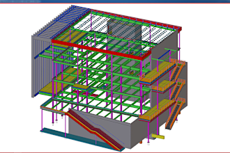provide structural and misc steel detailing services using tekla structure