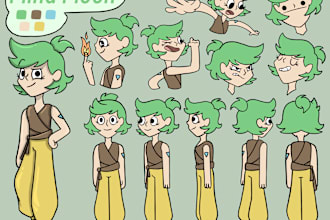 create character model sheets