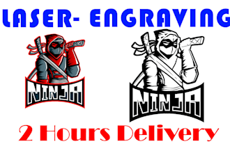 make any image ready for laser engraving, laser cutting, cnc
