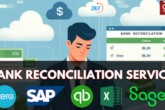 do quick books, sage and xero online bank reconciliation services