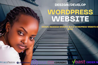 design, redesign, build, rebuild, clone, edit, fix or revamp wordpress website