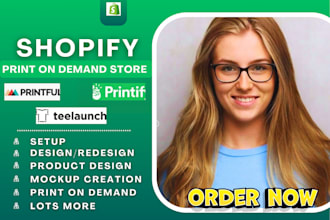 setup print on demand store, shopify print on demand, shopify printful, printify