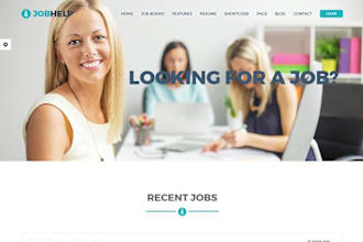 design a job portal, job board or agency wordpress website