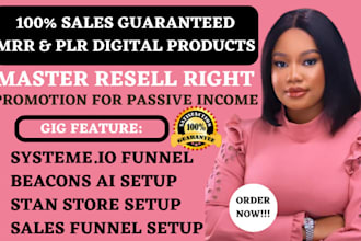 online course digital product promotion beacons stan store master resell rights