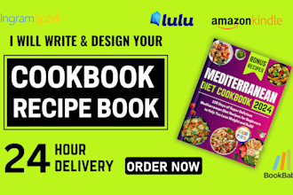 write and format recipes for cookbook, recipe book and ebook