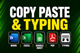 do copy paste and typing