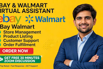 be your expert ebay and walmart virtual assistant