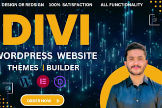 be your divi expert for divi wordpress website, design or redesign divi website