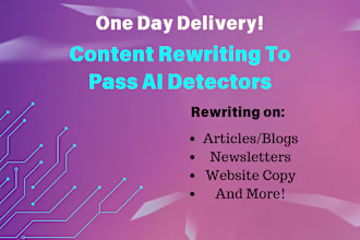 rewrite your content to pass ai detectors