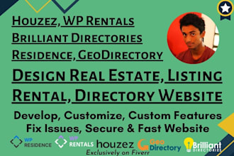 customize houzez, wp rentals, residence, geodirectory, brilliant directory theme
