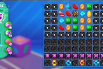 develop candy crush game, unity 2d game, mobile 2d game, match 3 unity game
