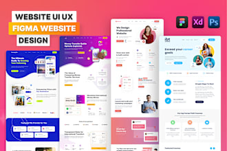 do website ui design, dashboard, mobile app ui ux design, ui ux design in figma