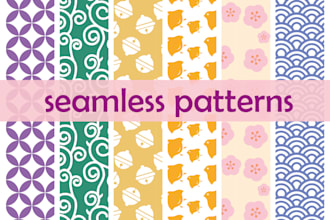 design seamless repeat vector patterns for textile prints