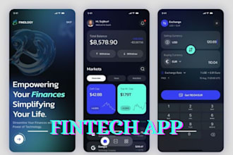 ui UX design fintech payment, investment, bank app and crypto wallet, web3 app