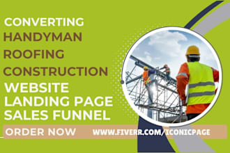 design handyman website roofing website construction website wordpress website
