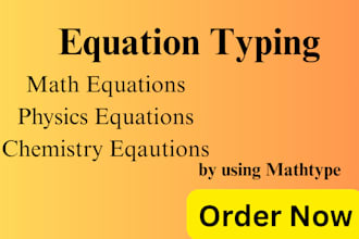 type math, physics, chemistry equation using mathtype