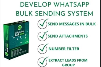 develop whatsapp business automation auto responder and business promotion tool