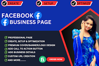 do facebook business page create and setup, fan page, and social media setup