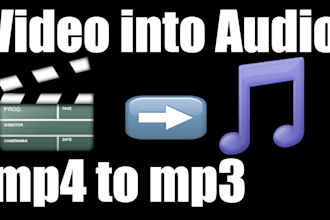 convert any video file into audio