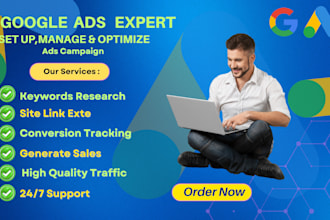 setup google ads adwords ppc campaigns, search, shopping ads