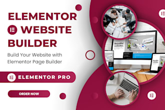 create, redesign responsive wordpress, landing page using elementor pro