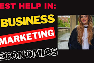 write business, marketing, and economics paper
