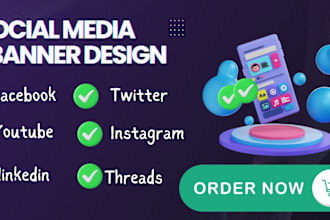 do a youtube banner, facebook, twitter, linkedin cover, logo