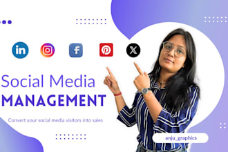 be your social media manager to grow traffic and engagement