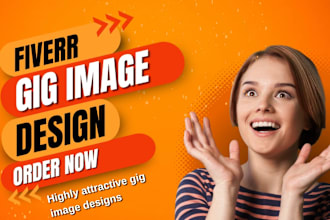 design a catchy fiverr gig image thumbnail or cover picture