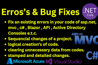 fix an asp dot net mvc errors and bugs