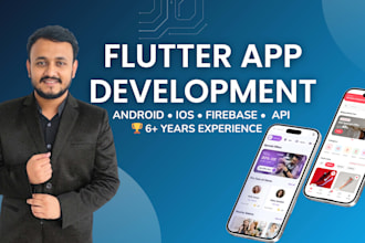 develop flutter app with firebase for android and ios