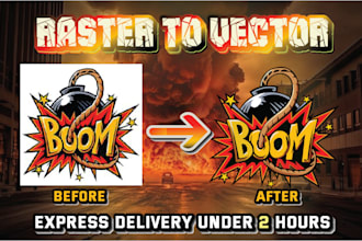 do any type of vector tracing, adobe illustrator work, redraw vector logo design