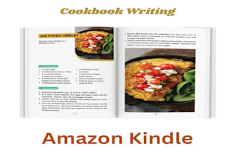 write amazing food recipes for recipe book, health book ,cookbook and diet plan