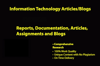 write summaries, articles, and case studies